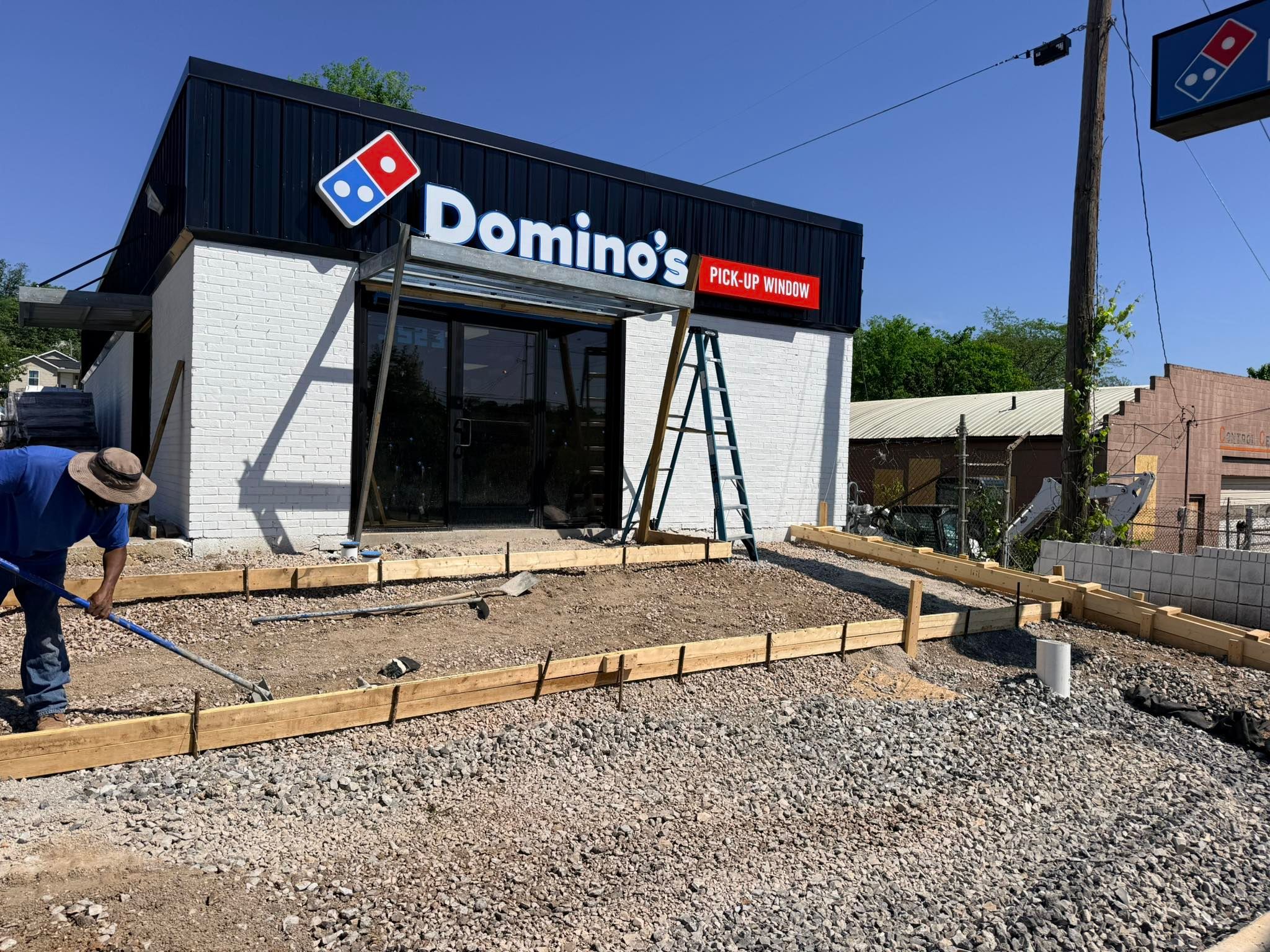 Commercial entrance prep by Super Concrete