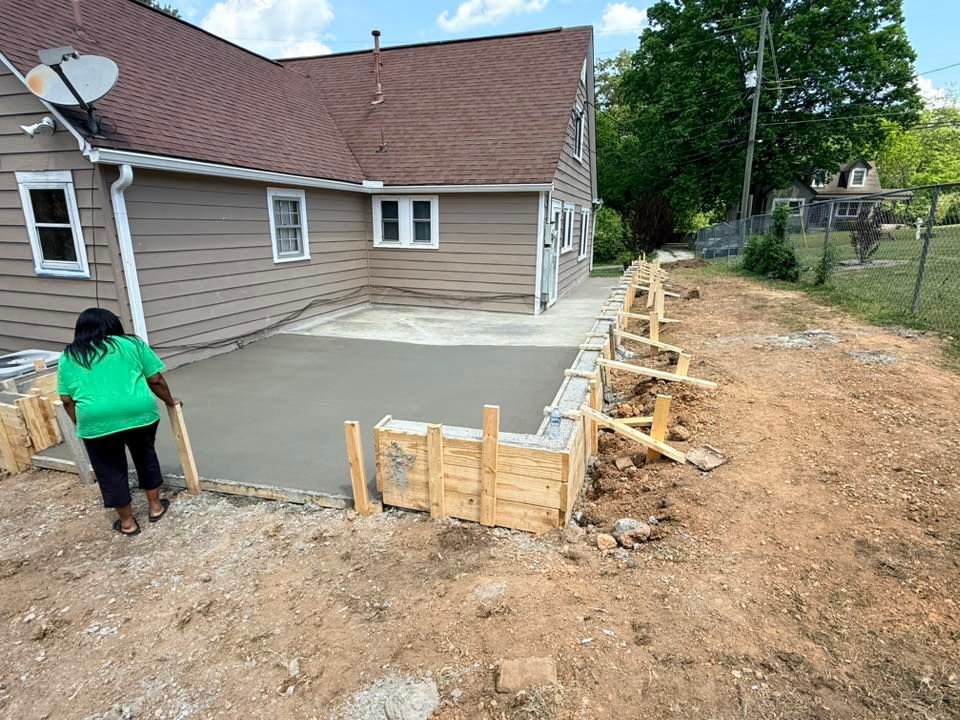 Patios concrete work in Knoxville TN